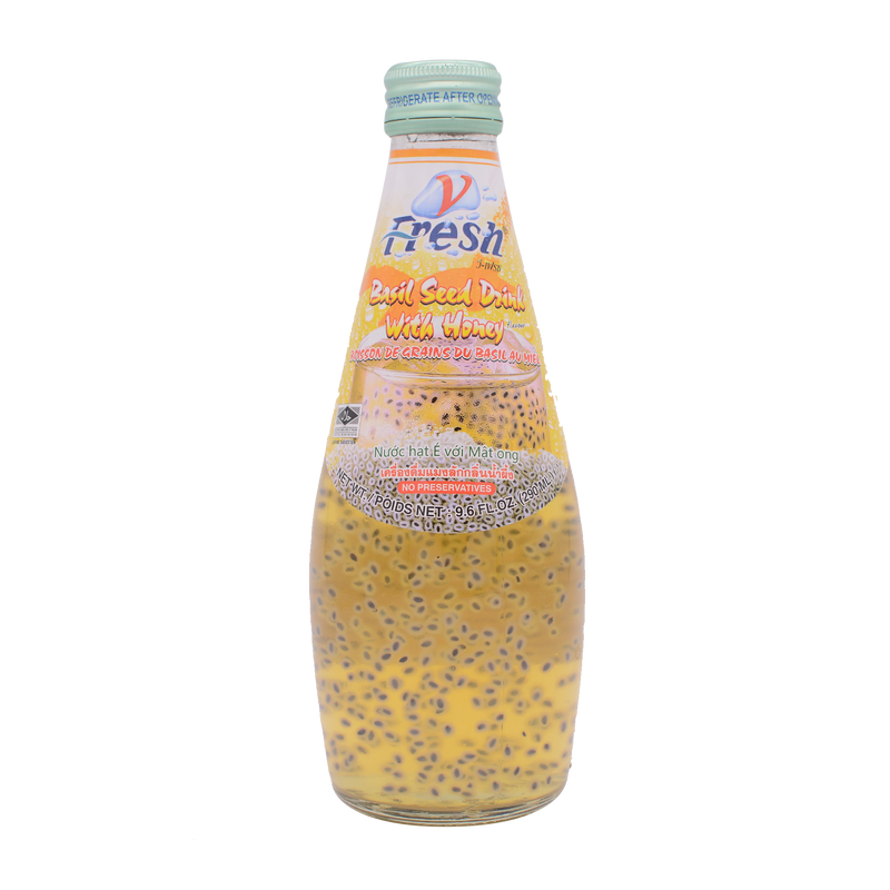 V-Fresh Honey Drink & Basil Seed 290ml - Longdan Online Supermarket