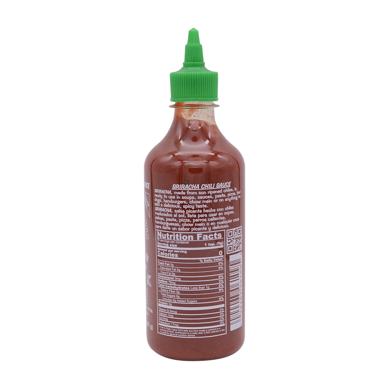 Huy Fong Sriracha Hot Chilli Sauce Usa 482g (435ml) - Longdan Online Supermarket