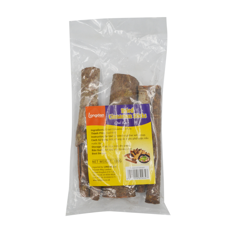 Longdan Dried Cinnamon Sticks 100g (Case 50) - Longdan Official