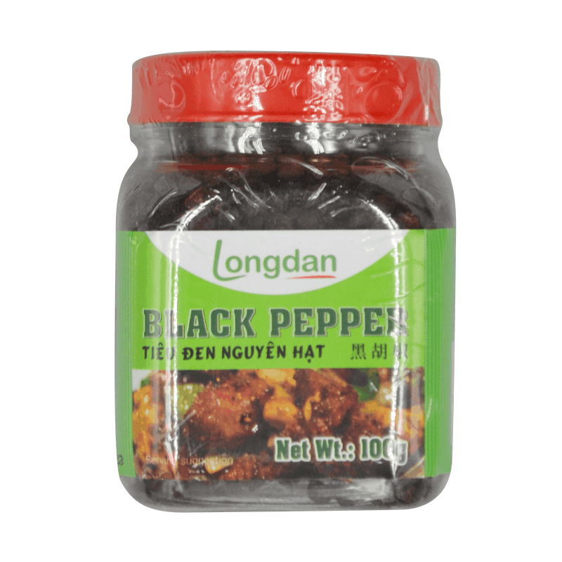 Longdan Whole Black Pepper 100g (Case 50) - Longdan Official