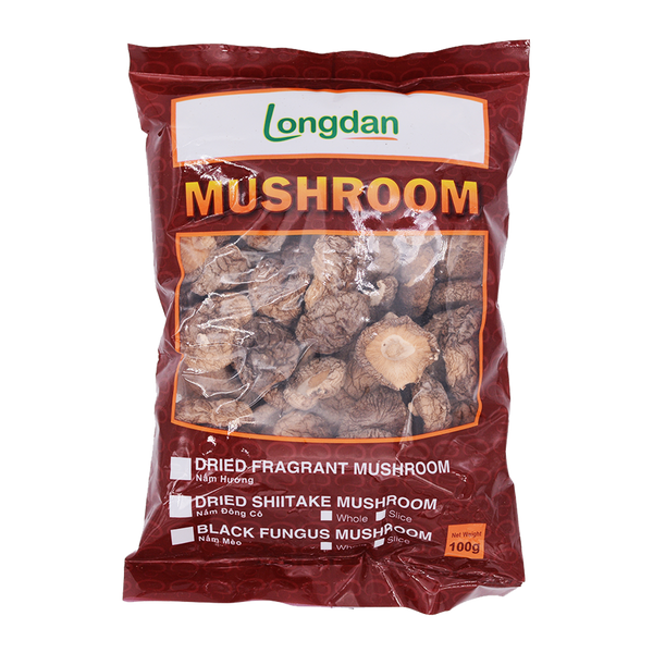 Longdan Dried Chinese Mushroom 100g (Case 50) - Longdan Official
