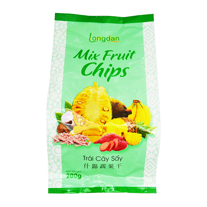 Longdan Mix Fruit Chips 200g (Case 25) - Longdan Official