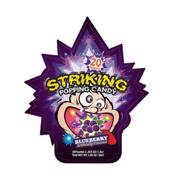 STRIKING Blueberry Flavour Popping Candy 30g - Longdan Official