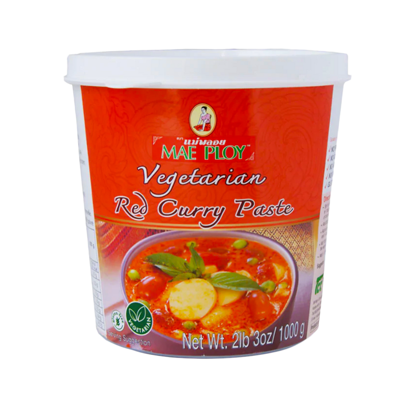 MAE PLOY Vegetarian Red Curry Paste 1kg - Longdan Official