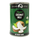 Golden Lotus Organic Coconut Milk 400ml (17-19%) - Longdan Online Supermarket