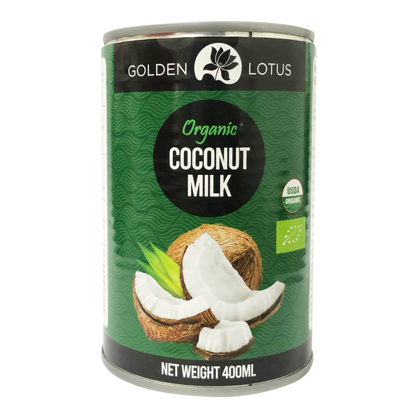 Golden Lotus Organic Coconut Milk 400ml (17-19%) - Longdan Online Supermarket