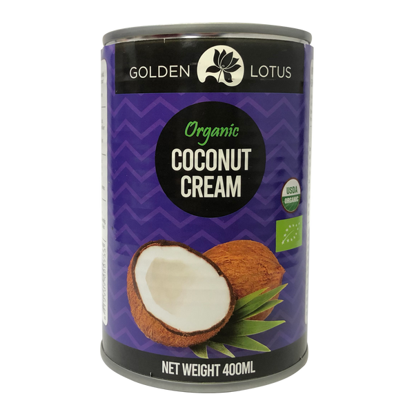 Golden Lotus Organic Coconut Cream 400ml (20-22%) - Longdan Online Supermarket