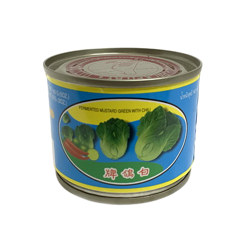 PIGEON Canned Fermented Mustard Green With Chilli 140g - Longdan Official