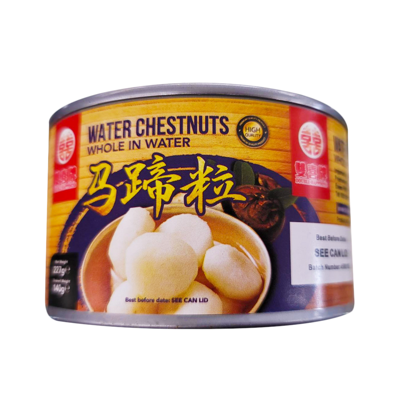 DOUBLE HAPPINESS Water Chestnuts Whole In Water 227g - Longdan Official