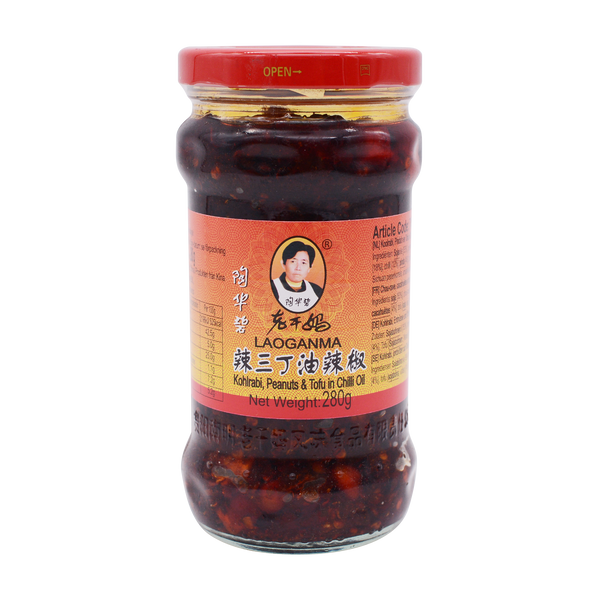 Lao Gan Ma Kohrabi, Peanut, Tofu in Chilli Oil 280g - Longdan Online Supermarket