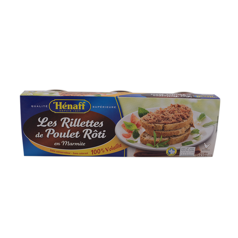 Hernaff Rillettes De Poulet/ Roasted Chicken Rillettes 72g - Longdan Online Supermarket