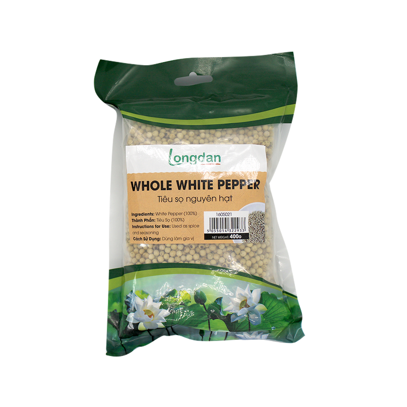 Longdan Whole White Pepper 400g (Case 20) - Longdan Official