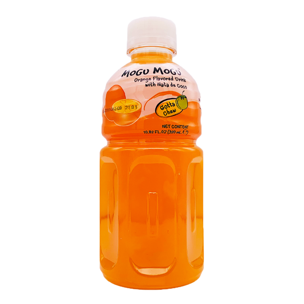 MOGU MOGU Nata De Coco Drink Orange Flavour 320ml - Longdan Official