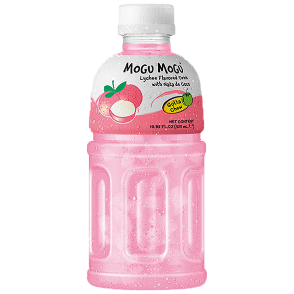 MOGU MOGU Nata De Coco Drink Lychee Flavour 320ml - Longdan Official