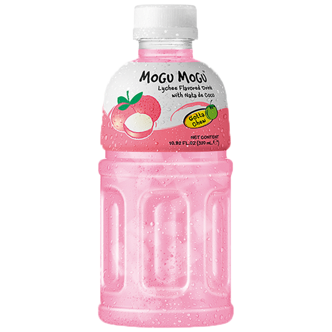 MOGU MOGU Nata De Coco Drink Lychee Flavour 320ml - Longdan Official