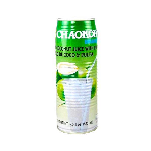 CHAOKOH Young Coconut Juice With Pulp 520ml - Longdan Official