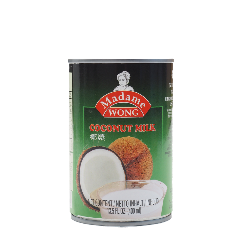 MADAME WONG Canned Coconut Milk 18% for Dessert 400ml - Longdan Official Online Store
