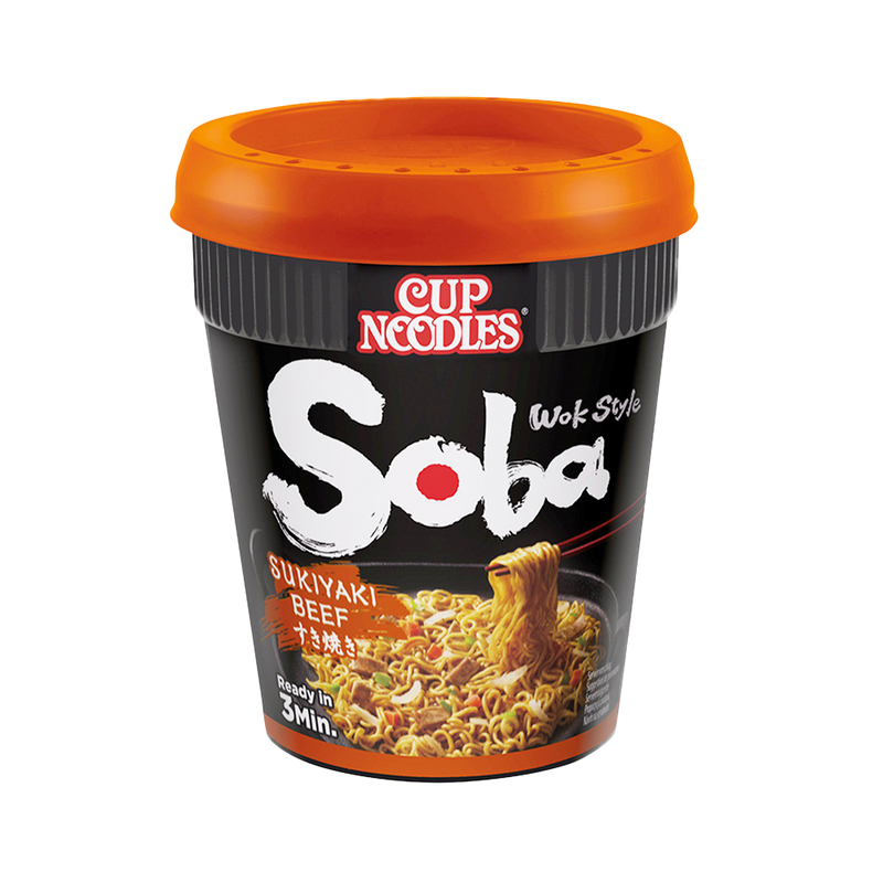 NISSIN Soba Cup Beef Sukiyaki 89g - Longdan Official