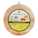 Truong Son Wooden Chopping Board - Round 33cm (1,2kg) - Longdan Online Supermarket