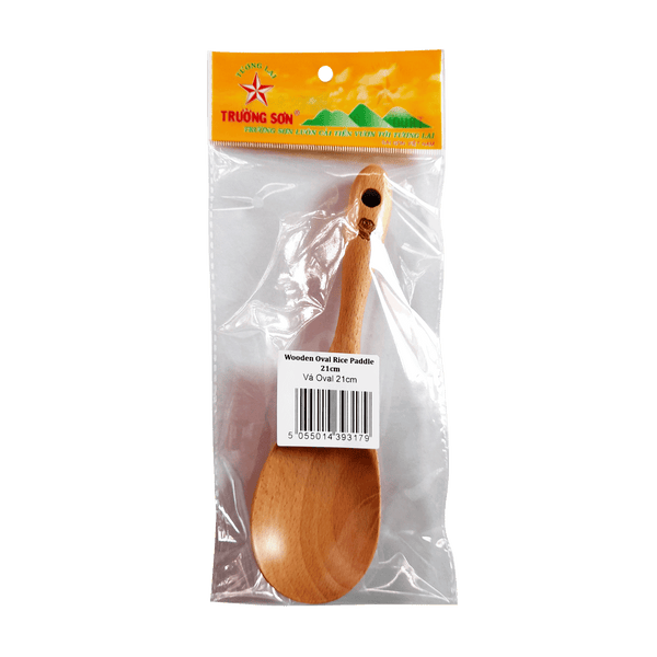 Truong Son Wooden Oval Rice Paddle 21cm (11) - Longdan Online Supermarket