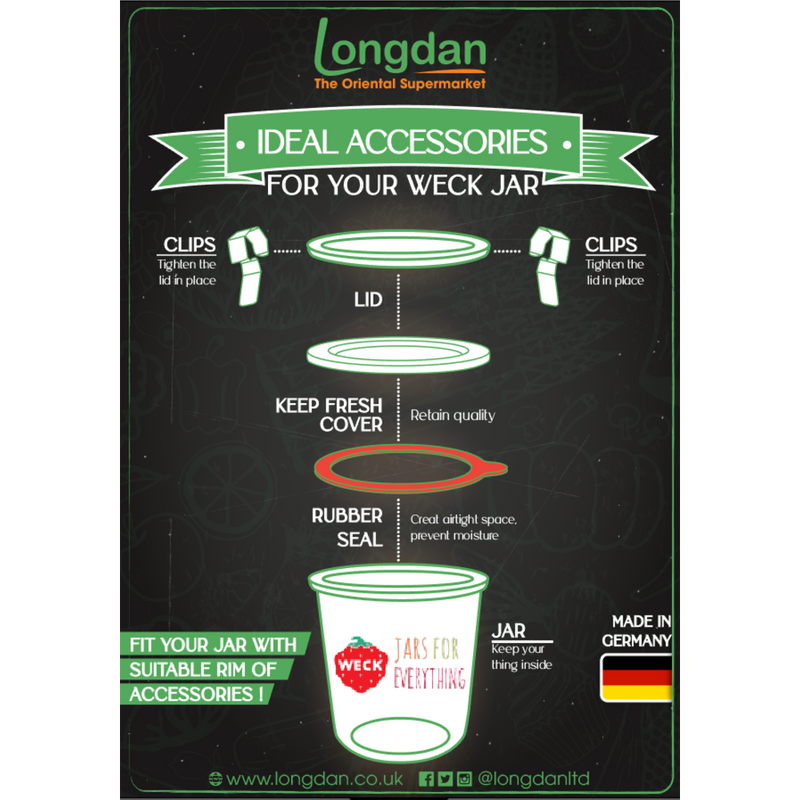 WECK Display Rubber Seal (Round Rim: 80mm - Set of 10PCS) - Longdan Online Supermarket