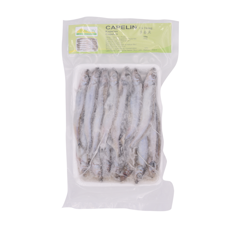 Capelin Fish 500g (Frozen) - Longdan Online Supermarket