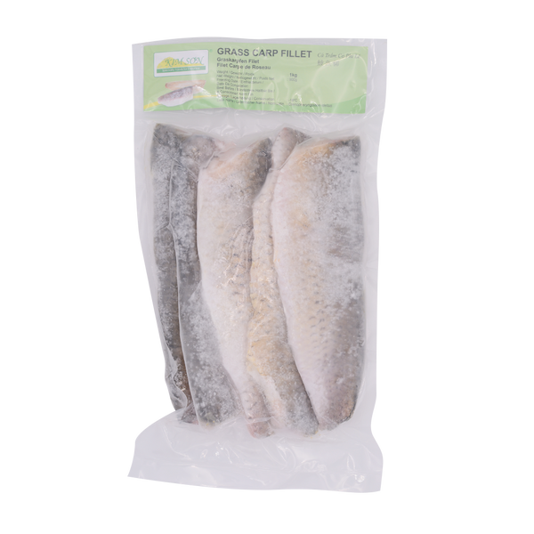 Grass Carp Fillet (Dace Fillet) 1kg (Frozen) - Longdan Online Supermarket