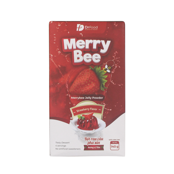 Merrybee Jelly Powder – Strawberry Flavor 140g - Longdan Official Online Store