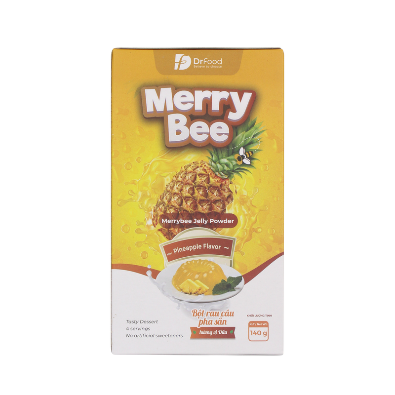 Merrybee Jelly Powder – Pineapple Flavor 140g - Longdan Official Online Store