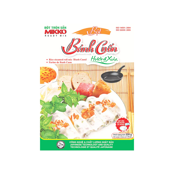 Mikko Rice Steamed Roll Mix Flour 220g (Case 50) - Longdan Official