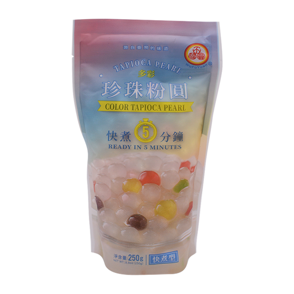 Wu Fu Yuan Tapioca Pearl Colour 250G - Longdan Online Supermarket
