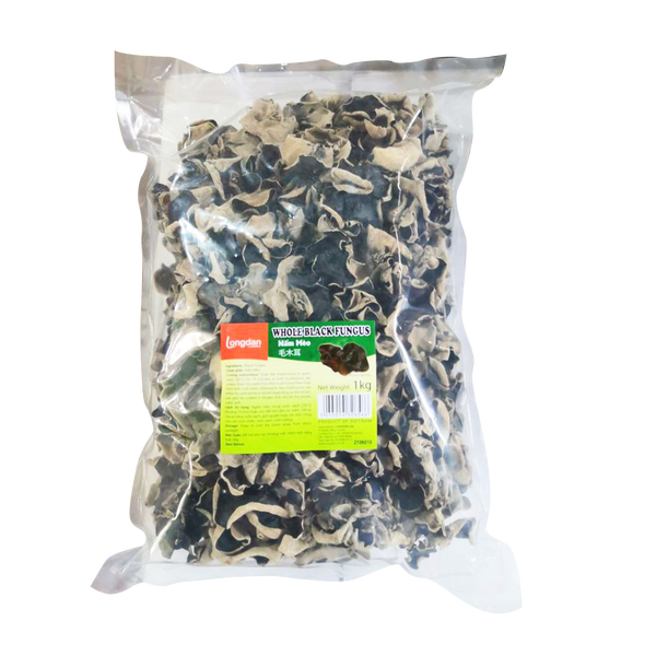 Longdan Whole Black Fungus 1kg - Longdan Online Supermarket