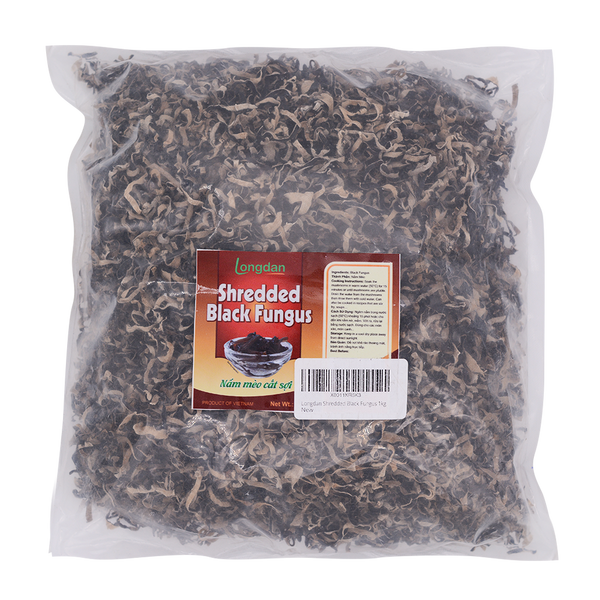 Longdan Shredded Black Fungus 1kg - Longdan Online Supermarket