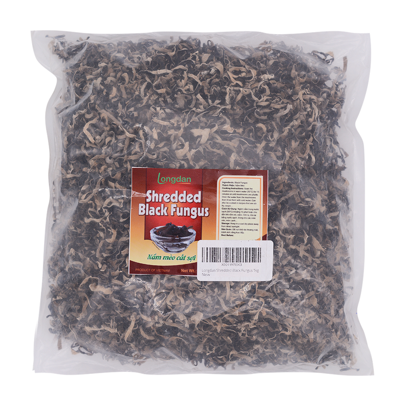Longdan Shredded Black Fungus 1kg - Longdan Online Supermarket