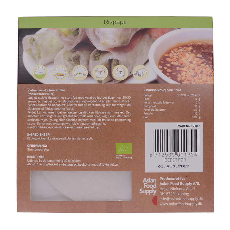 Golden Lotus Organic Rice Paper 175g - Longdan Online Supermarket