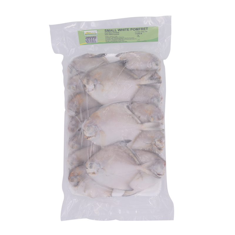 Small White Pomfret 1kg (Frozen) - Longdan Online Supermarket