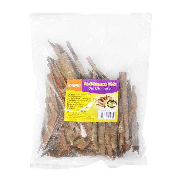 Longdan Dried Cinnamon Sticks 500g (Case 20) - Longdan Official