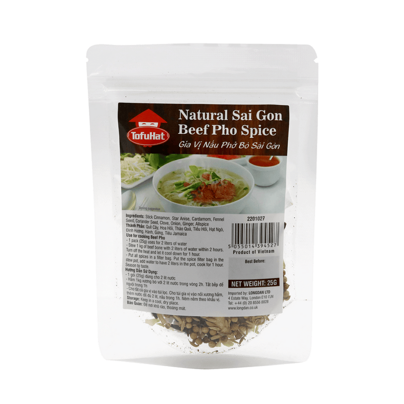 Tofuhat Natural Sai Gon Beef Pho Spice 25g (Case 48) - Longdan Official