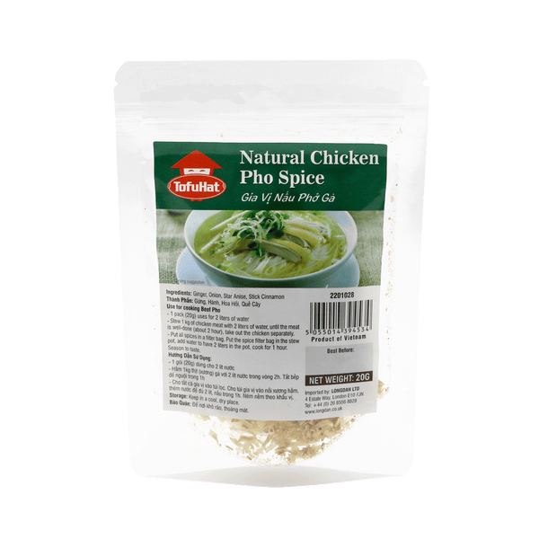Tofuhat Natural Chicken Pho Spice 20g (Case 48) - Longdan Official