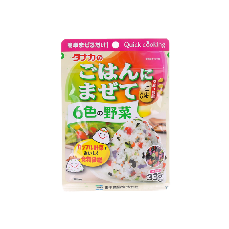 Tanaka Furikake 6 Colors Of Vegetables 33g - Longdan Online Supermarket