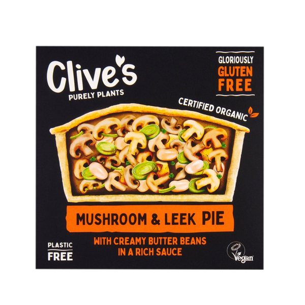 CLIVE'S Org G/F Mushroom & Leek Pie 250g (Frozen) - Longdan Official