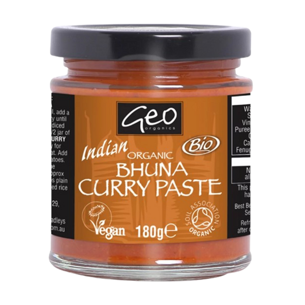 GEO ORGANICS Bhuna Curry Paste 180g - Longdan Official