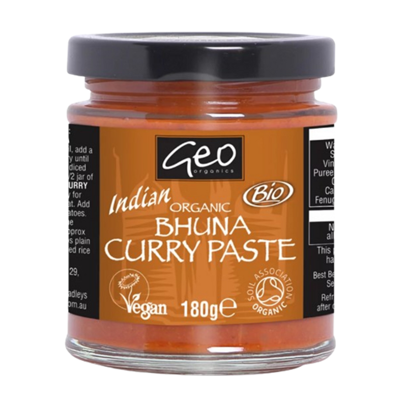 GEO ORGANICS Bhuna Curry Paste 180g - Longdan Official