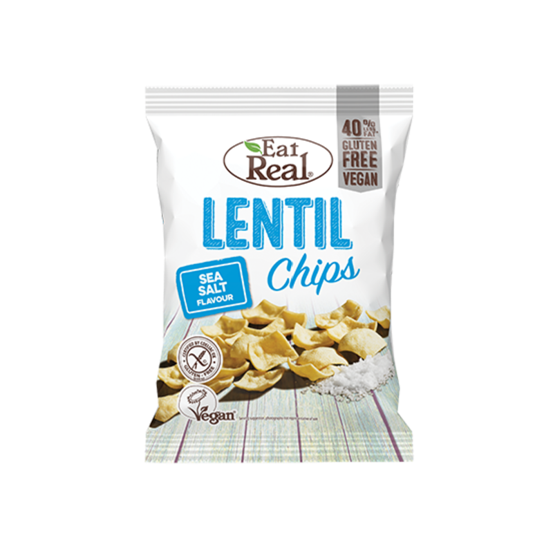EAT REAL Lentil Chips Sea Salt 113g - Longdan Online Supermarket
