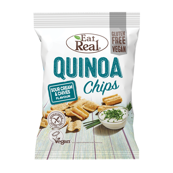 EAT REAL Quinoa Cream & Chive Chips 30g - Longdan Online Supermarket