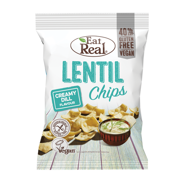 EAT REAL Lentil Creamy Dill Chips 40g - Longdan Online Supermarket