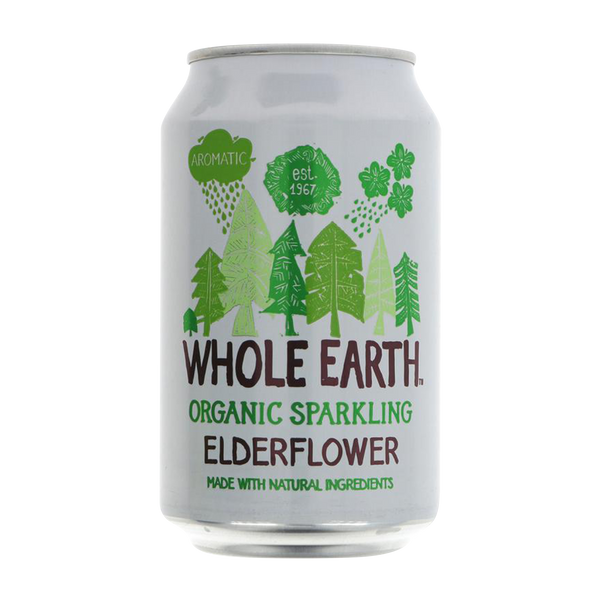 WHOLE EARTH Organic Sparkling Elderflower 330ml - Longdan Online Supermarket