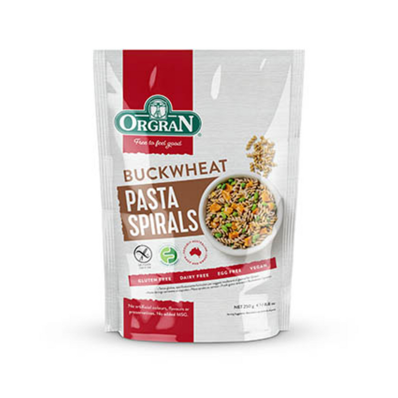 ORGRAN - Gluten Free Buckwheat Spirals Wheat Free 250g - Longdan Online Supermarket