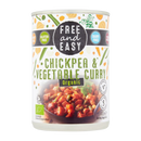 Free and Easy ORG Chickpea & Veg Curry 400g - Longdan Online Supermarket