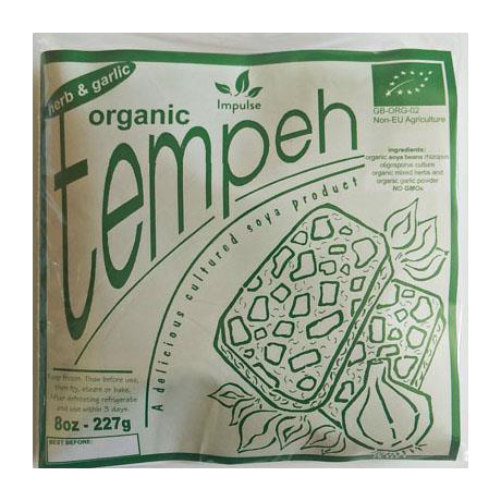 IMPULSE FOODS Organic Tempeh Herb & Garlic 227g (Frozen) - Longdan Official
